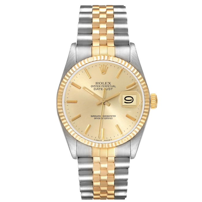 18140756 rolex datejust steel yellow gold vintage mens watch 16013 box papers 59476 5d7cb Photoroom