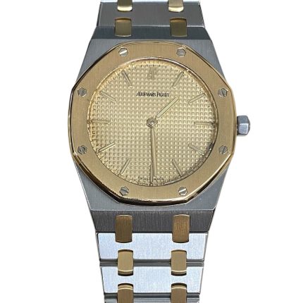 Audemars Piguet 33mm Royal Oak 2 Tone 18k Yellow Gold & Stainless Steel Gold Dial Watch 56303SA