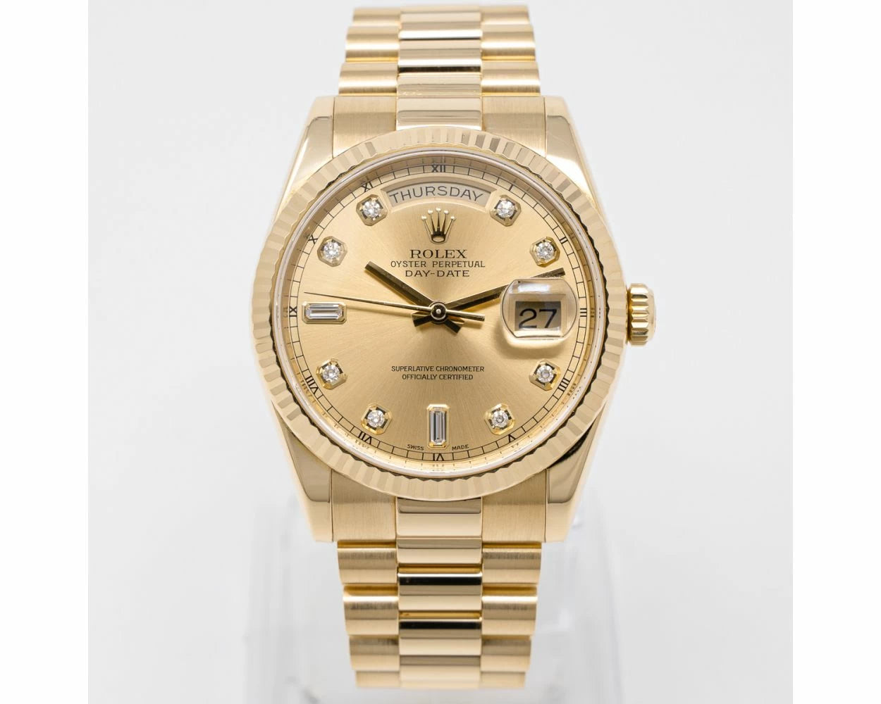 18245269 rolex day date 36 118238 wristwatch champagne diamond president 01 jpg