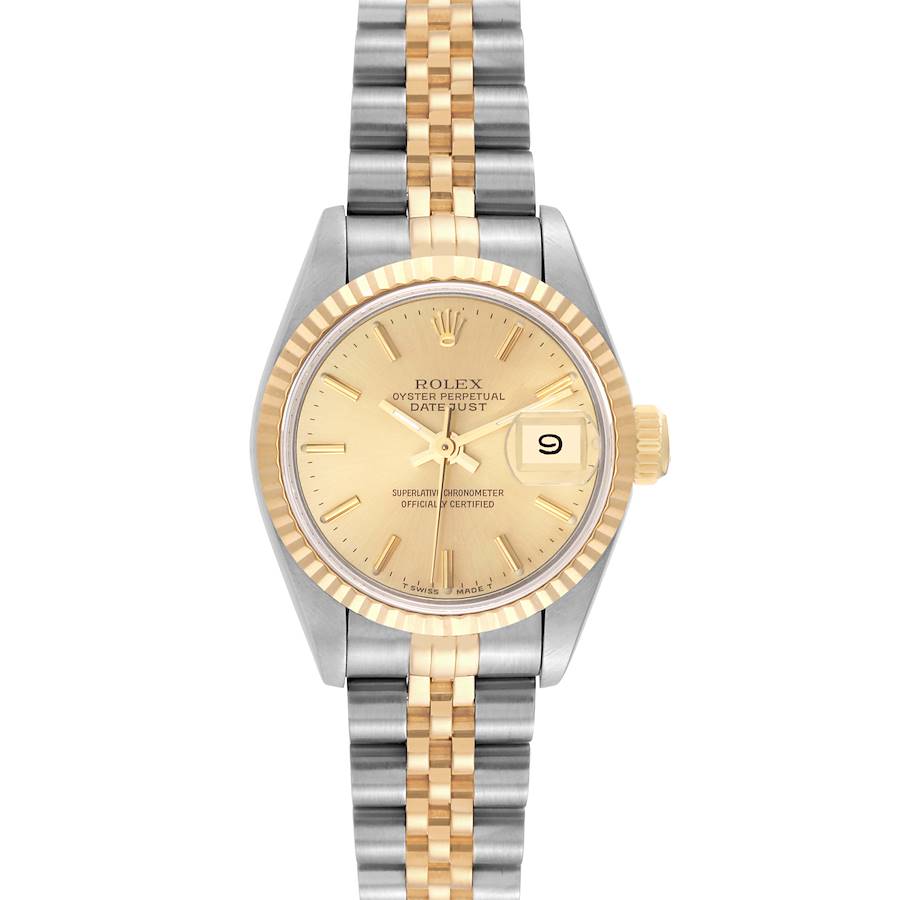 18259523 RolexDatejust26mm2 Tone18kYellowGold StainlessSteelChampagneDialFlutedBezelJubileeBandWatch69173 45cc6bb2 75c7 4a21 8f86 5f3d0d30ba92