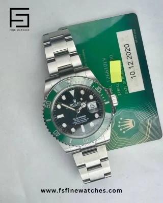 A brew of style and sophistication! ☕ 

The Submariner Starbucks’ green bezel and dial blend seamlessly with its stainless steel case. Excellent condition, paired with a new-style buckle, it’s a versatile choice.

🌟 Experience the perfect blend of style and precision! Visit https://www.fsfinewatches.com today to secure this Submariner Starbucks from your trusted luxury watch dealer!

#fsfinewatches #trustedwatchdealer #submariner #timetimewatch #luxurytimepiece #watchcollector #swisswatch #timelessluxury #watchlover #stainlesssteel #royalsubmariner #starbucks #cartier #preownedrolex #houston #texas